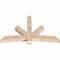 Ekena Millwork Alberta Smooth Timber Gable Bracket, Douglas Fir, 72"W x 45"H x 5 1/2"D x 5 1/2"F, 15/12 Pitch GBW072X45X0606ALB00SDF - alternate 3